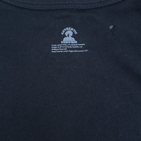 Chaser Black Distressed Splatter Paint Jimi Hendrix Tee Size Small - Picture 6 of 7